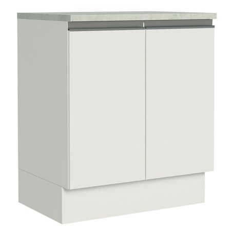 Mueble de Cocina 2 Puertas Glamy 70 cm Blanco