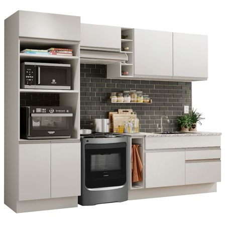 Mueble de Cocina Integral Jade 270 cm Blanco 09