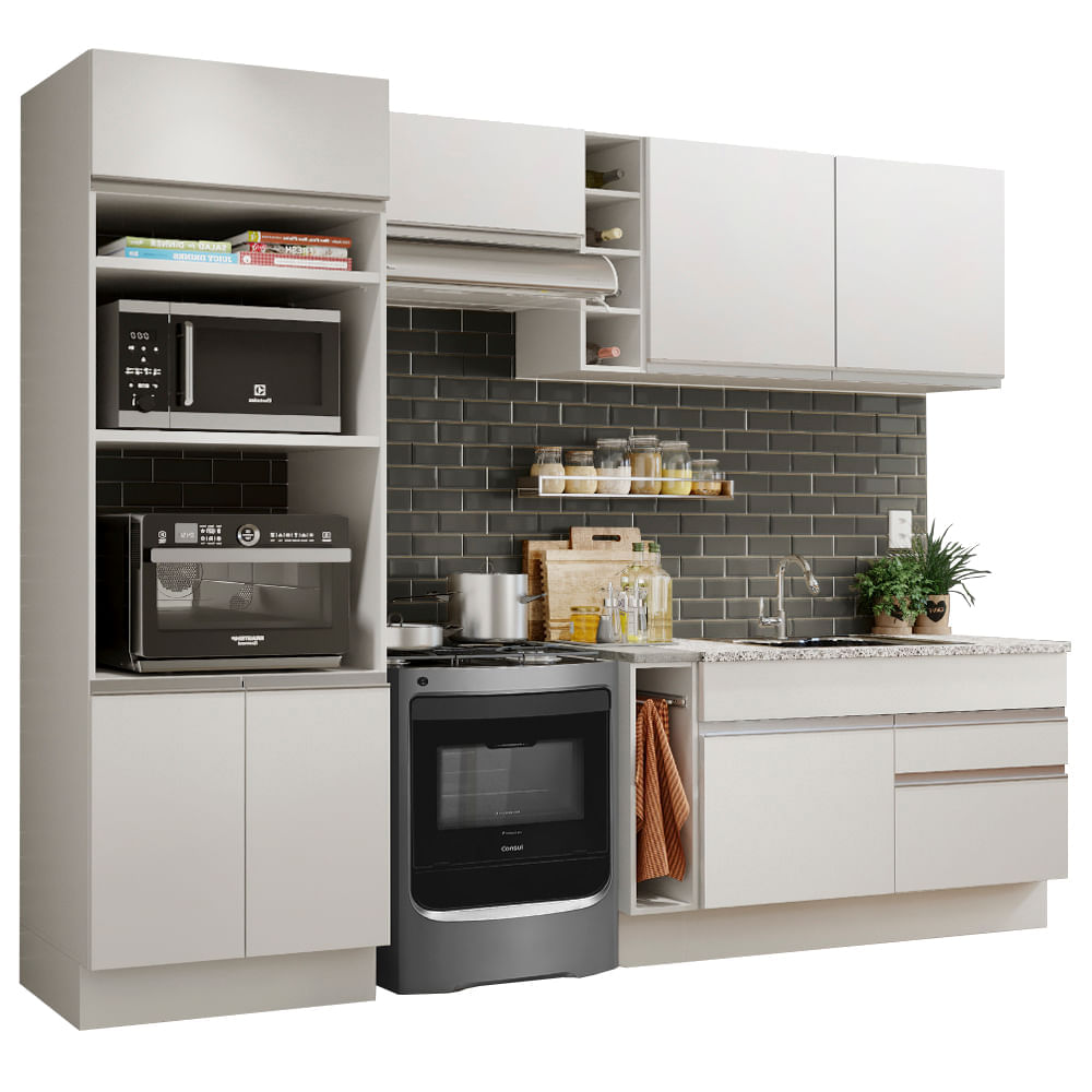 Mueble de Cocina Integral Jade 270 cm Blanco 09