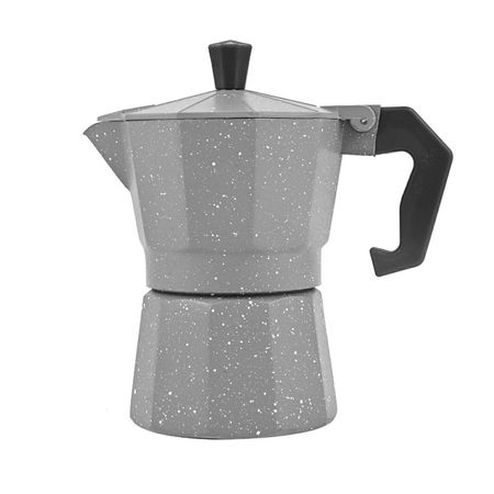 Cafetera Moka Italiana Expresso De 3 Tazas - 150ml Color Gris