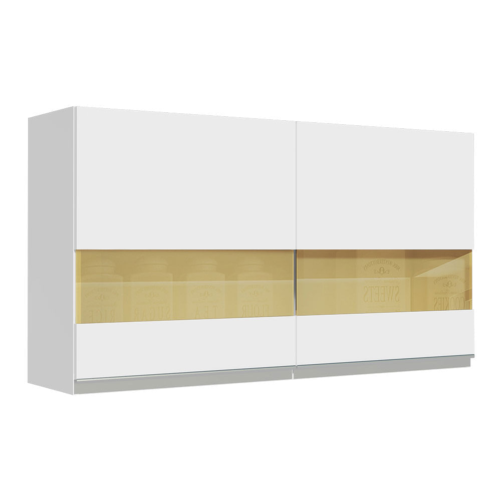 Alacena de Cocina 2 Puertas de  Glamy 120 cm Blanco