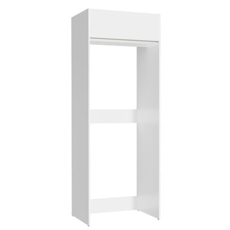 Mueble de Cocina para Refrigerador 1 Puerta Abatible Glamy 83 cm Blanco