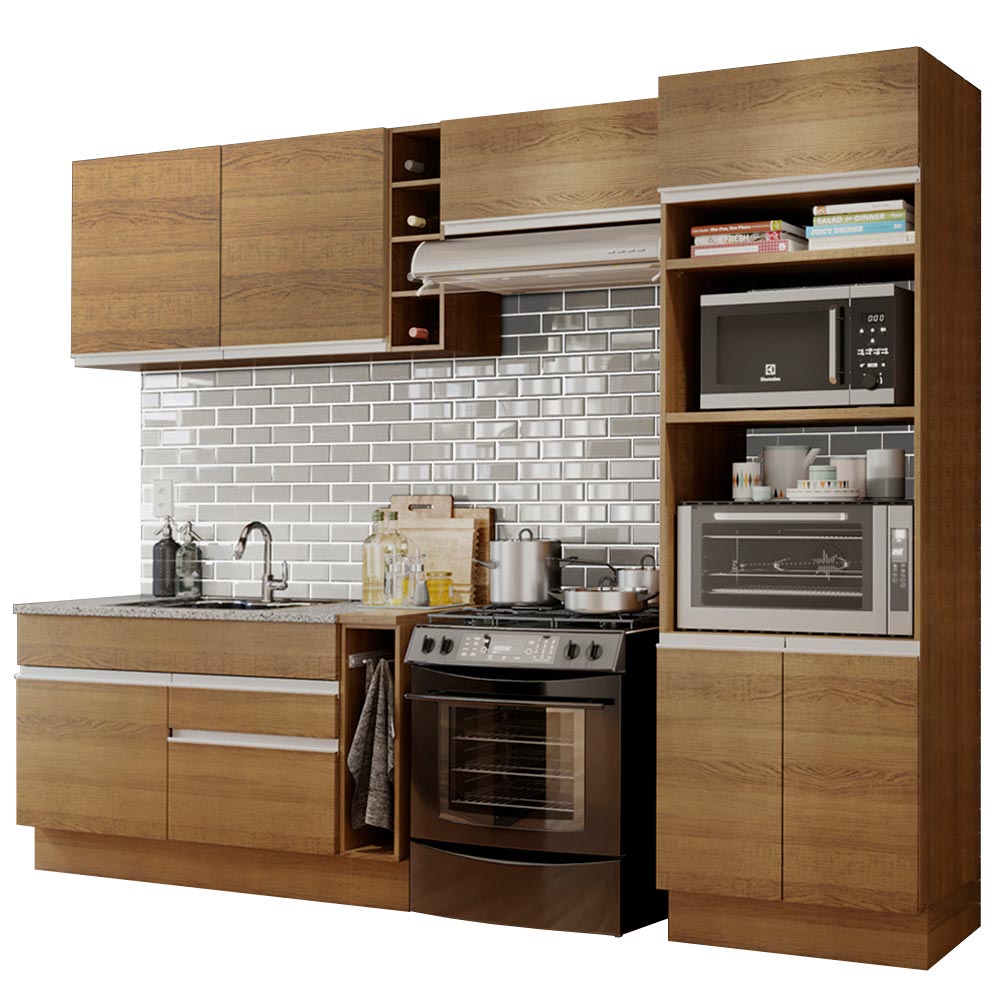 Mueble de Cocina Integral  290 cm Marrón 10