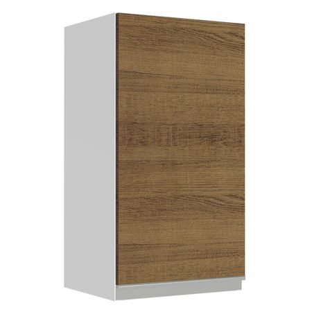 Alacena de Cocina 1 Puerta Glamy 35 cm Blanco/Marrón