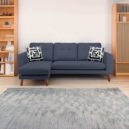 Seccional Smart Select Izquierdo Gris Oscuro