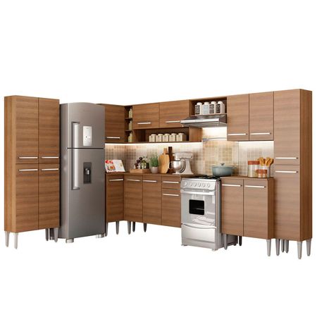 Mueble de Cocina Integral Emilly Live 513 cm Marrón 01