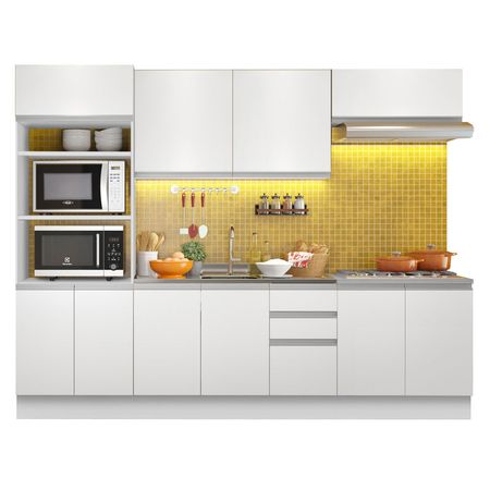 Mueble de Cocina Integral Viena 270 cm Blanco 02