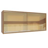 Alacena de Cocina 2 Puertas Corredizas de  Glamy y Reims 120 cm Marrón