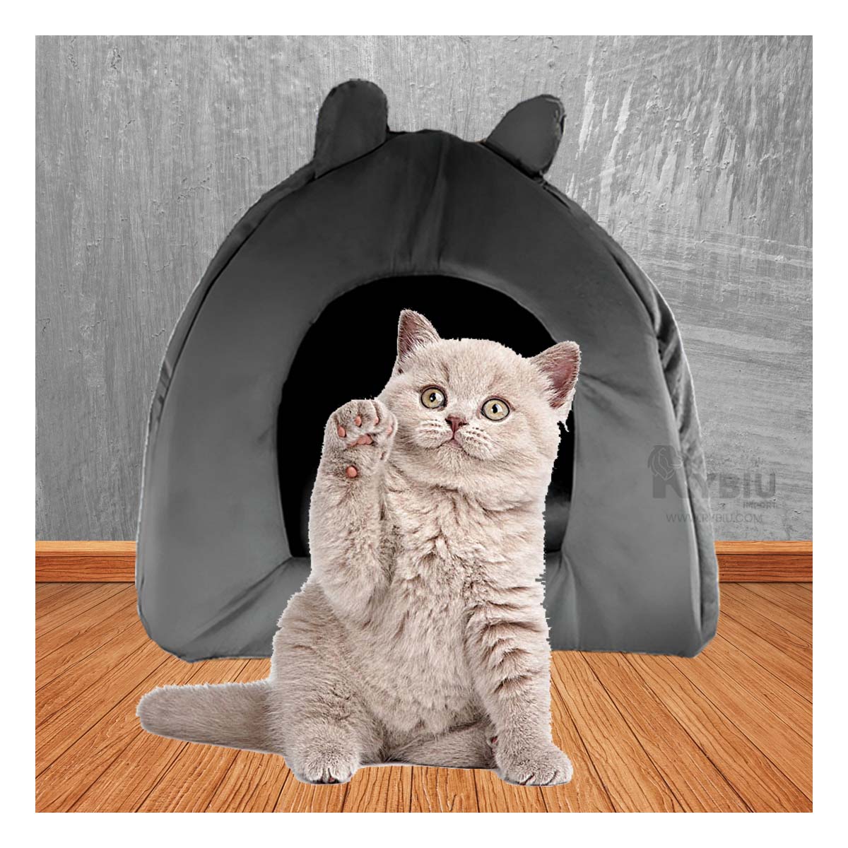 Casita Portati para Canes Talla M Negro Y+Post-it adhesivos