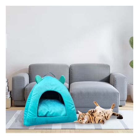 Cama Espaciosa de Iglu Talla S Verde Agua Y+Papel de Regalo