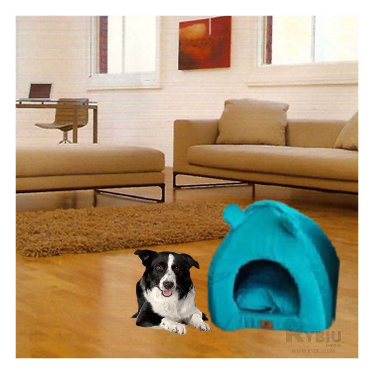 Iglu Cama en Tono Azul Rey Talla L Y+Post-it adhesivos