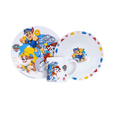 Vajilla infantil Ceramica 3Pz Paw Patrol Scool 703074