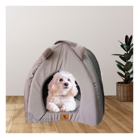 Cama para Mascota de Iglu Talla M Plomo Y+Papel de Regalo