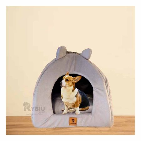 Cama Talla S de Estilo Iglu de Color Plomo Y+Papel de Regalo