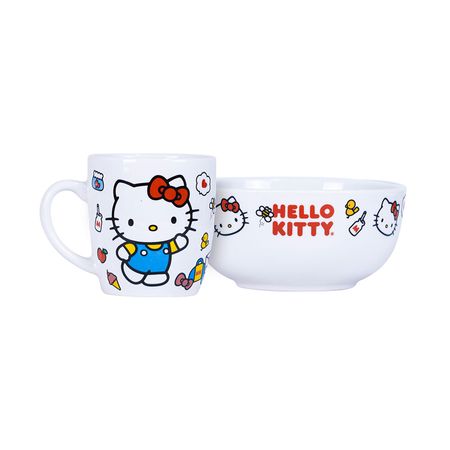 Vajilla infantil Ceramica 2Pz Hello Kitty Scool 704061