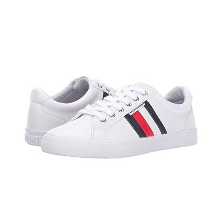 Zapatillas Tommy Hilfiger Lightz Original Color Blanco Para Mujer Talla 41