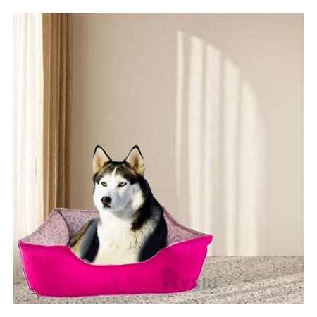 Cama con Forro para Perros de Color Fucsia Y+Regalo Stickers