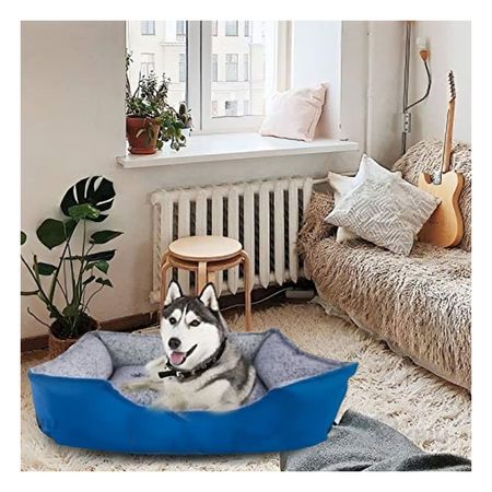 Cama para Perro Talla L de Color Azul