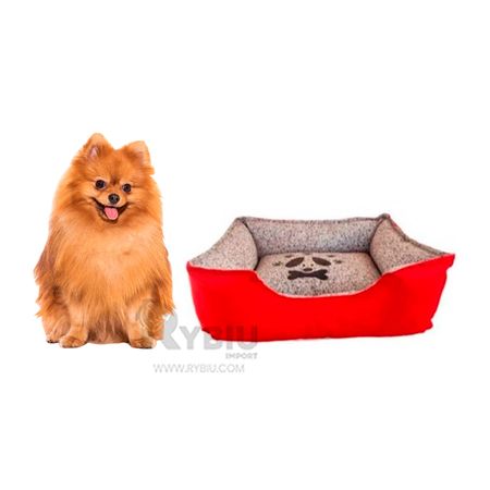 Cama Hipoalergica para Perros Talla S Rojo Y+Regalo Stickers