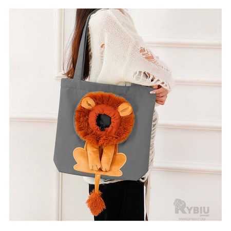 Cartera de Paseo para Mascota Tono Plomo Y+Papel de Regalo