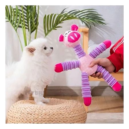 Peluche Pet Cerdito Ideal en Color Rosado Y+Papel de Regalo