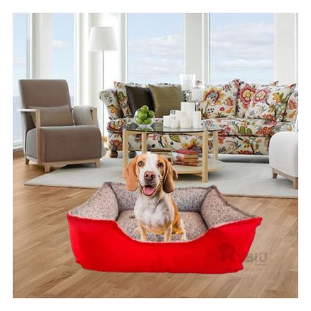 Cama Pet en Talla M para Perros de Rojo Y+Regalo Stickers