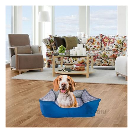 Cama Pet en Talla M para Perros de Azul Y+Regalo Stickers