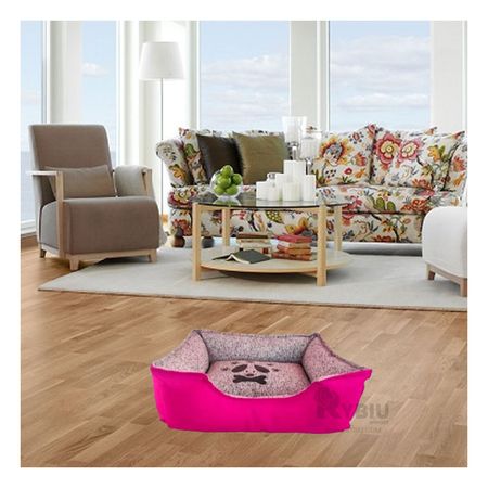 Cama Pet en Talla M para Perros de Fucsia Y+Regalo Stickers