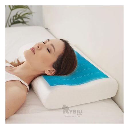 Almohada de Ortopedica Cervical Gel en Color Celeste