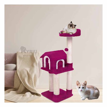 Gym para Entretener Gatitos en Tono Fucsia Y+Regalo Stickers