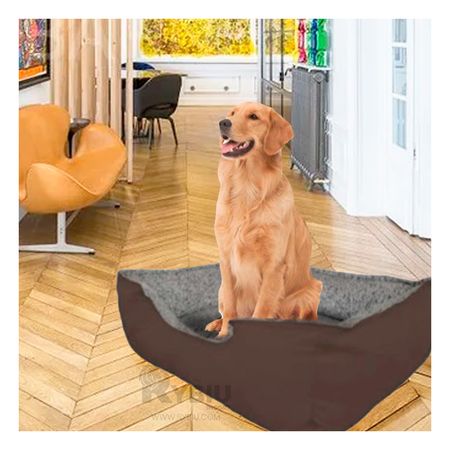 Cama Canina de Color Marron en Talla XXL Y+Papel de Regalo