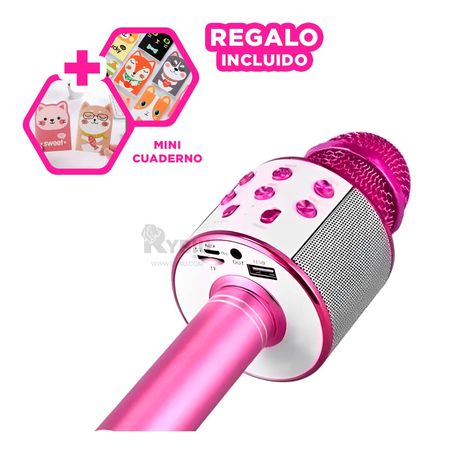 Microfono Innovador y Versatil en Color Fucsia Y+Agendita