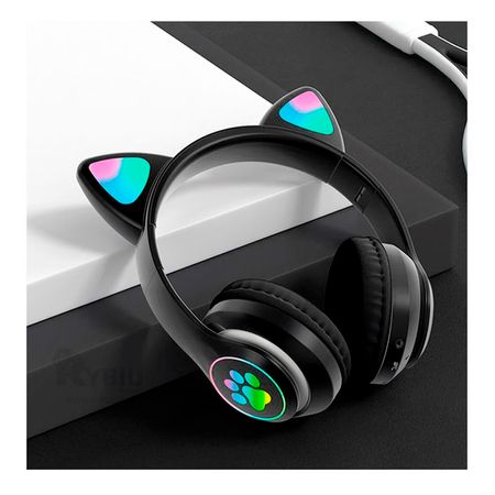 Headphones Cat en Diseño Negro Y+Post-it adhesivos