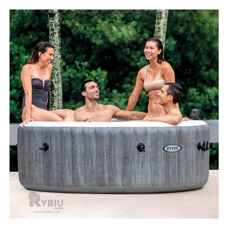 Spa Hinchable Relajante y Seguro en Gris Y+Papel de Regalo