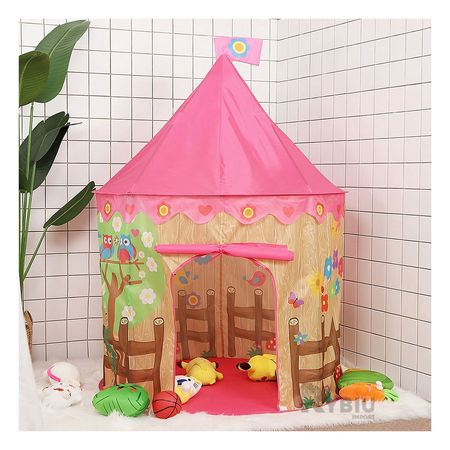 Carpa Movil para Niños de Campo 105x135CM en Color Rosado