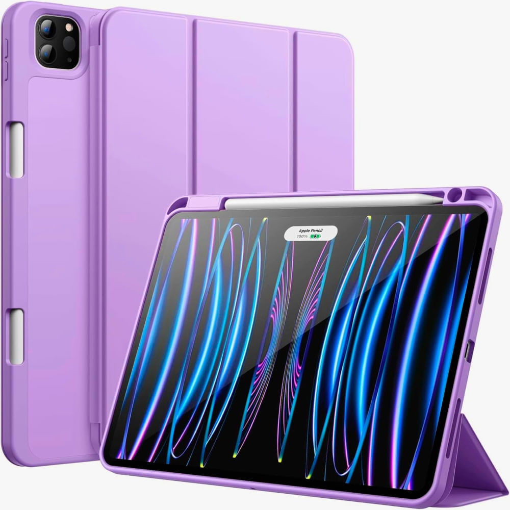 Funda Smart Cover con Porta Lapiz para IPAD PRO 11"" 2024 LILA