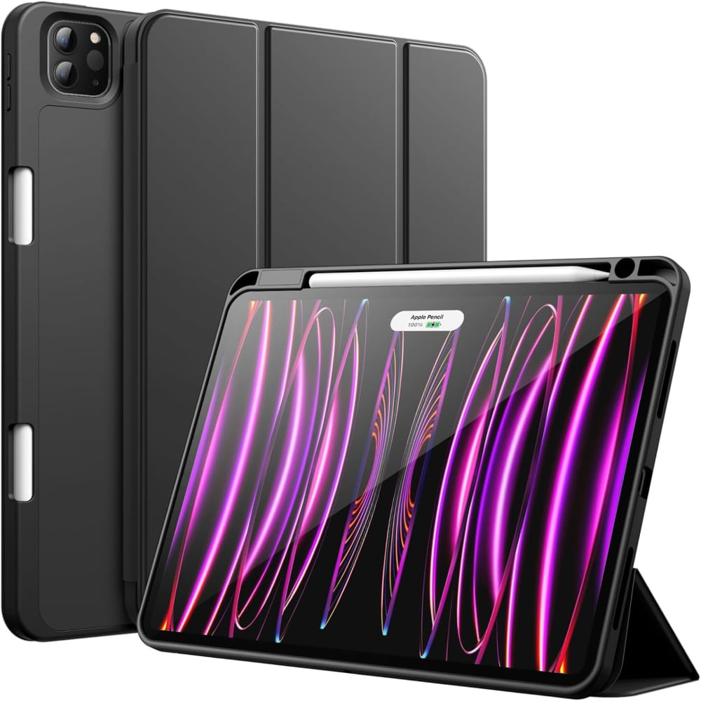 Funda Smart Cover con Porta Lapiz para IPAD PRO 13"" 2024 NEGRO