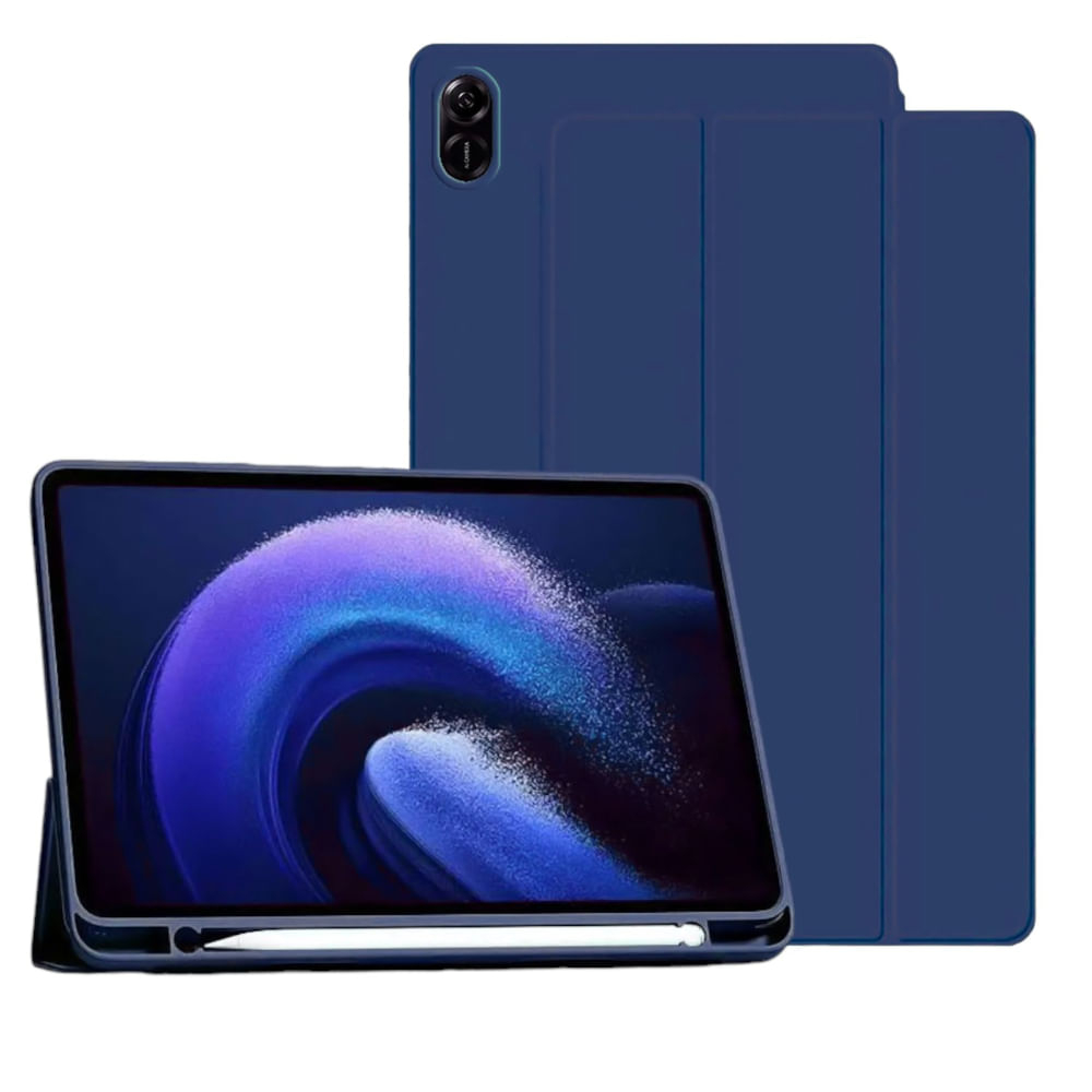 Funda Smart Cover con Porta Lapiz para Tablet Honor Pad X9 Azul