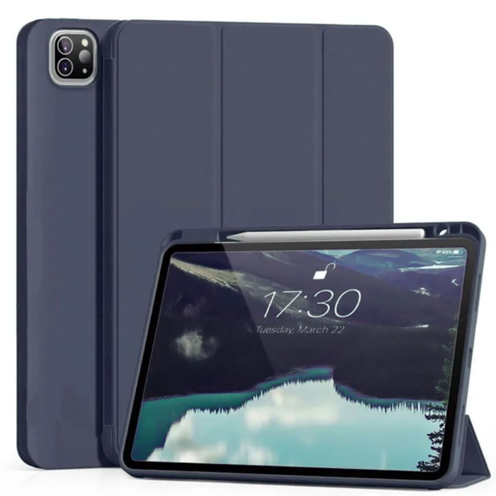 Funda Smart Cover con Porta Lapiz para Tablet Xiaomi Pad 6 Azul