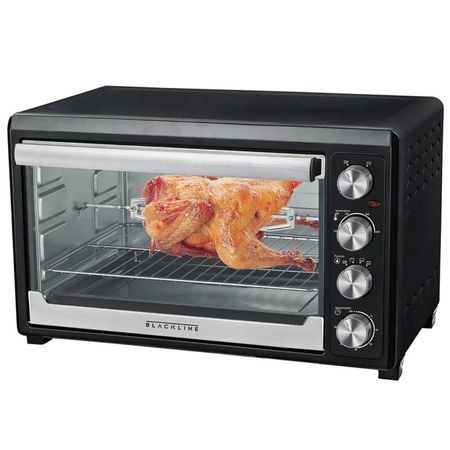 Horno Eléctrico GR60AR 60 Litros Rosticero Negro GR60A