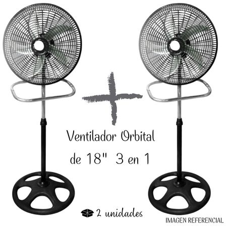 Ventilador Orbital de 5 aspas Malla Plástica - 3 en 1 18