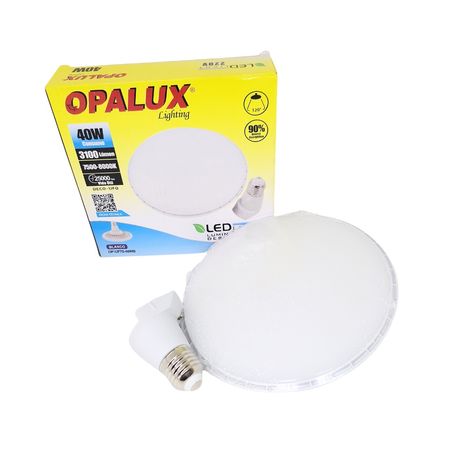 Luz Led Desmontable Ovni 40w Blanca Fría Opalux  OP-UF75-40WB