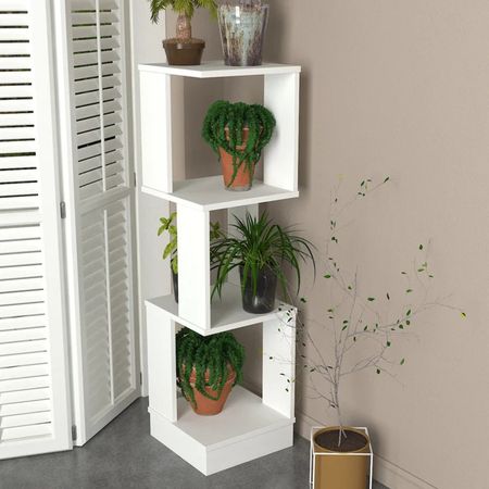 Estante Moderno Clarisse Blanco R&R MUEBLES