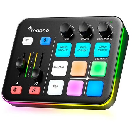 Mezclador de Audio para Juegos MAONO Audio Interface G1 NEO Mezclador de Audio para Trannsmisión de Juegos MAONO Audio Interface G1 NEO