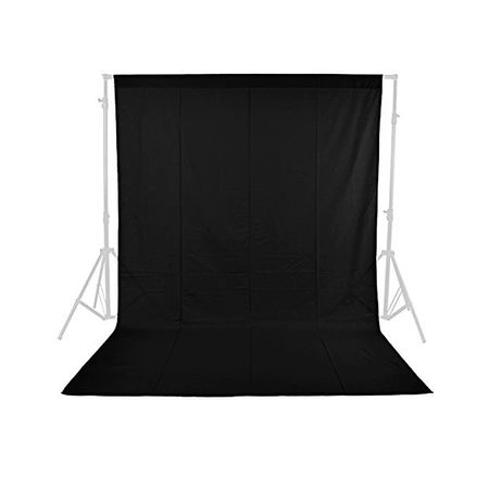 Fondo negro de tela Muselina 3x6 Metros