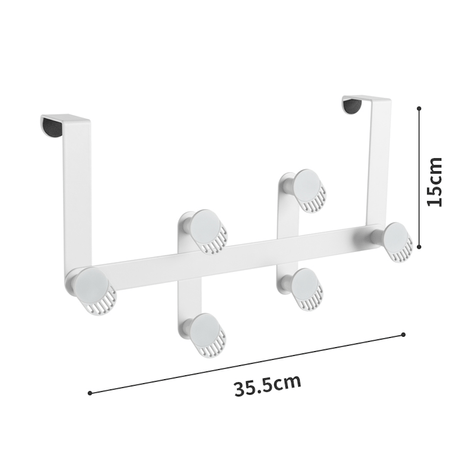 Colgador Multiusos para Puerta Luika Azul Colgador Multiusos para Puerta Blanco