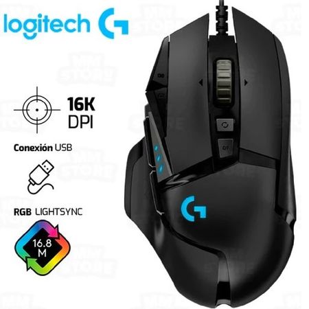 Mouse Logitech G502 Hero 25600 Dpi Rgb Black