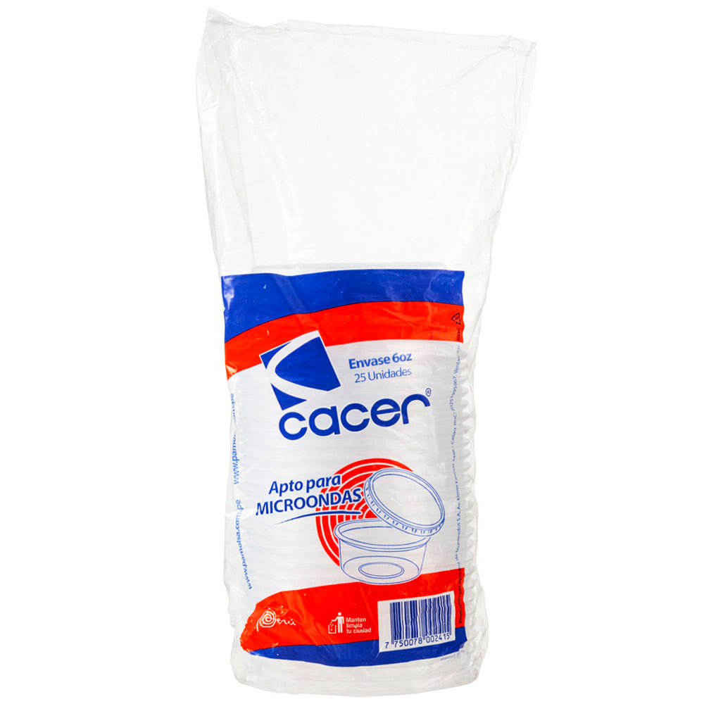 Envase Circular PAMOLSA 6Oz Cacer Tr PP 368x187x187mm