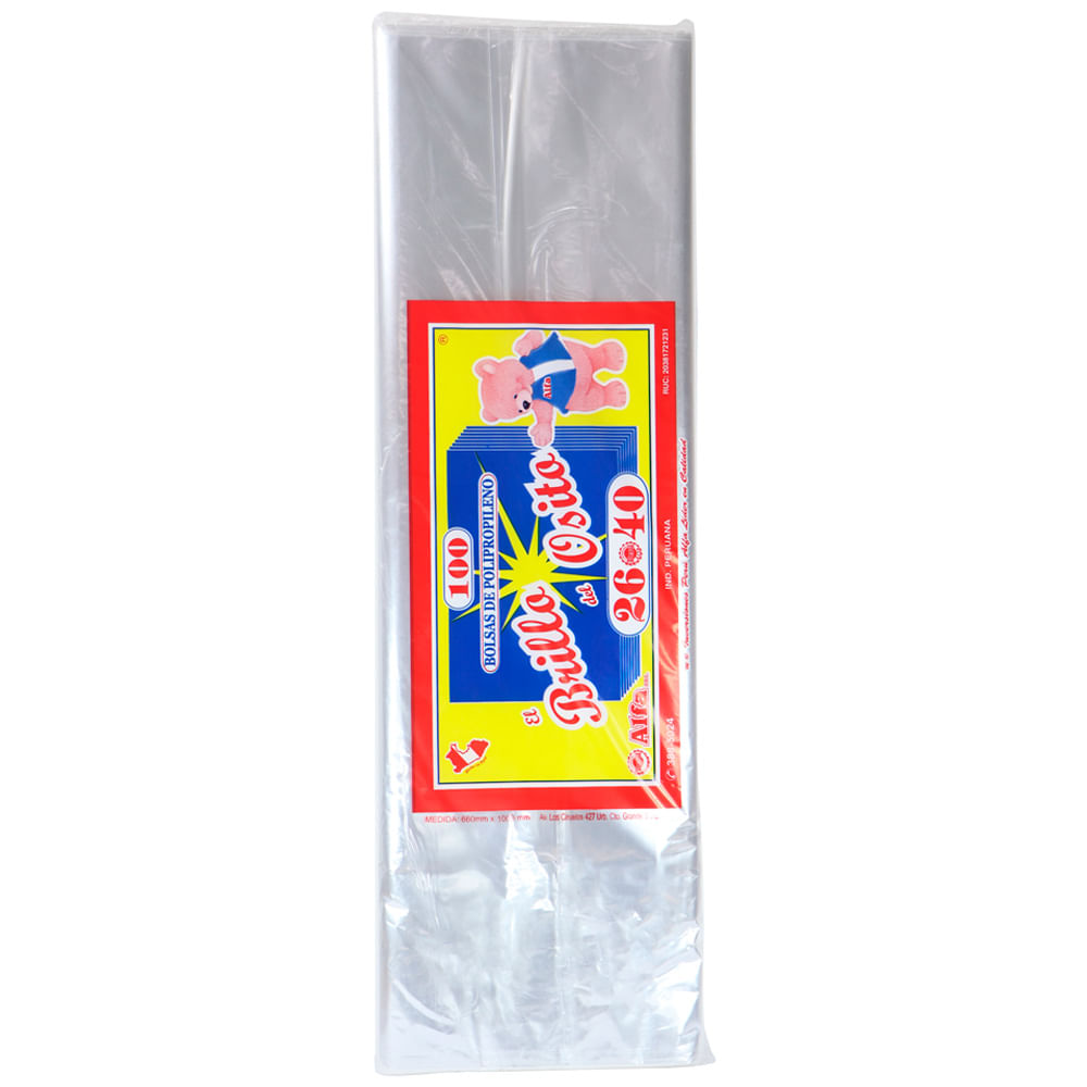 Brillo del Osito ALFA Bolsa 26 40 C/100 665x220x9mm
