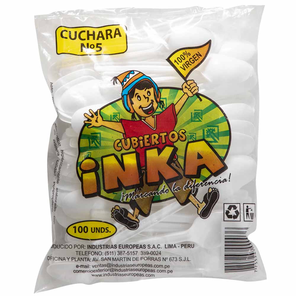 Cuchara INKA N° 5 Blanco 50x155x200mm